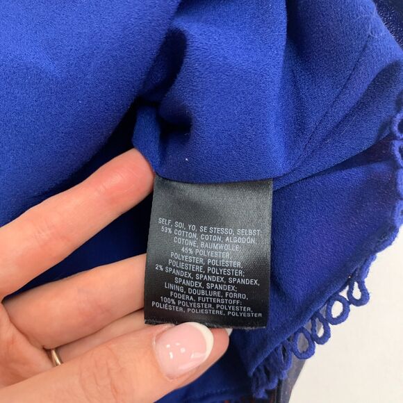 Anthropologie Maeve Dress Womens 4 Orange Black Polka Dot Cross Back Lined - Picture 11 of 15